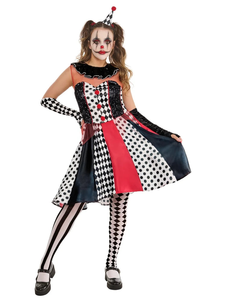 Monochrome Clown Dress