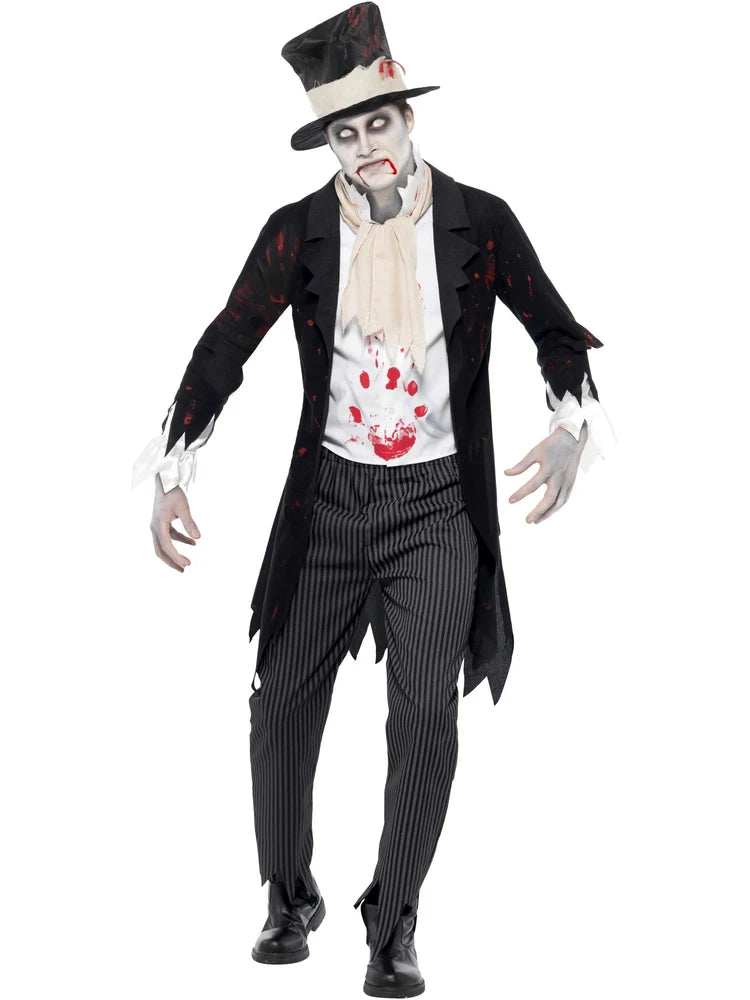 Till Death Do Us Part Zombie Groom Costume, Black