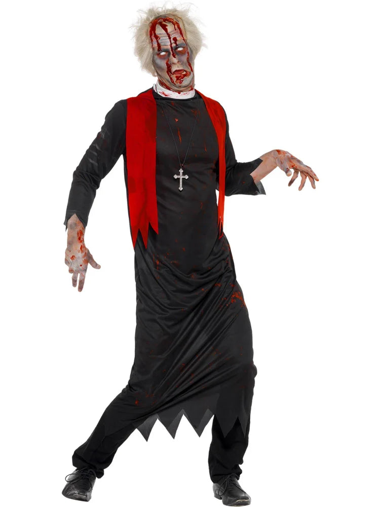 Zombie High Priest Costume, Black