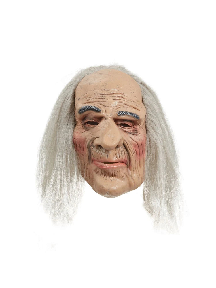 Creepy Old Man Mask And Hair