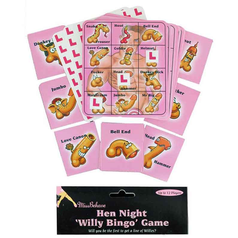 Hen Night Willy Bingo Game
