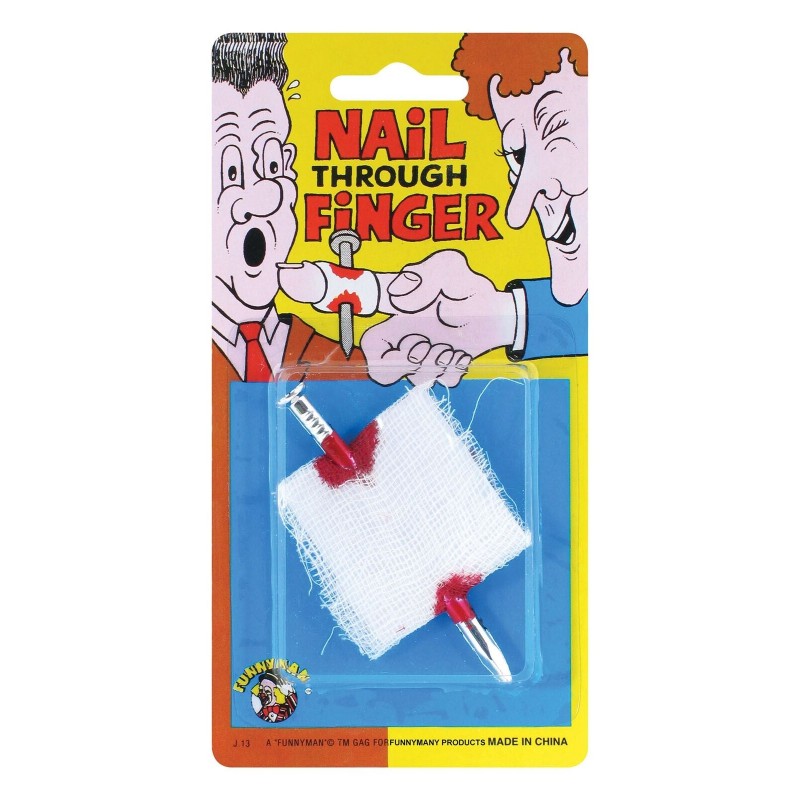 Nail Thru Bandaged Finger
