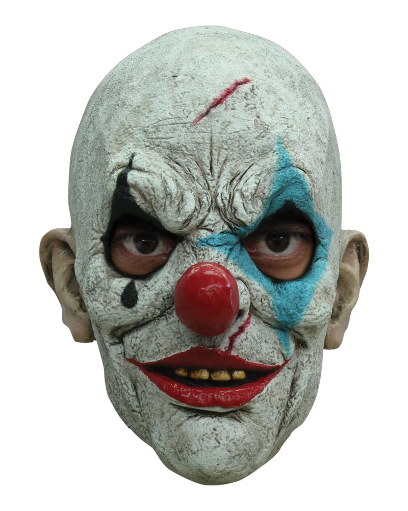 Ghoulish Clown Tears Latex Overhead Mask Adult Halloween Horror