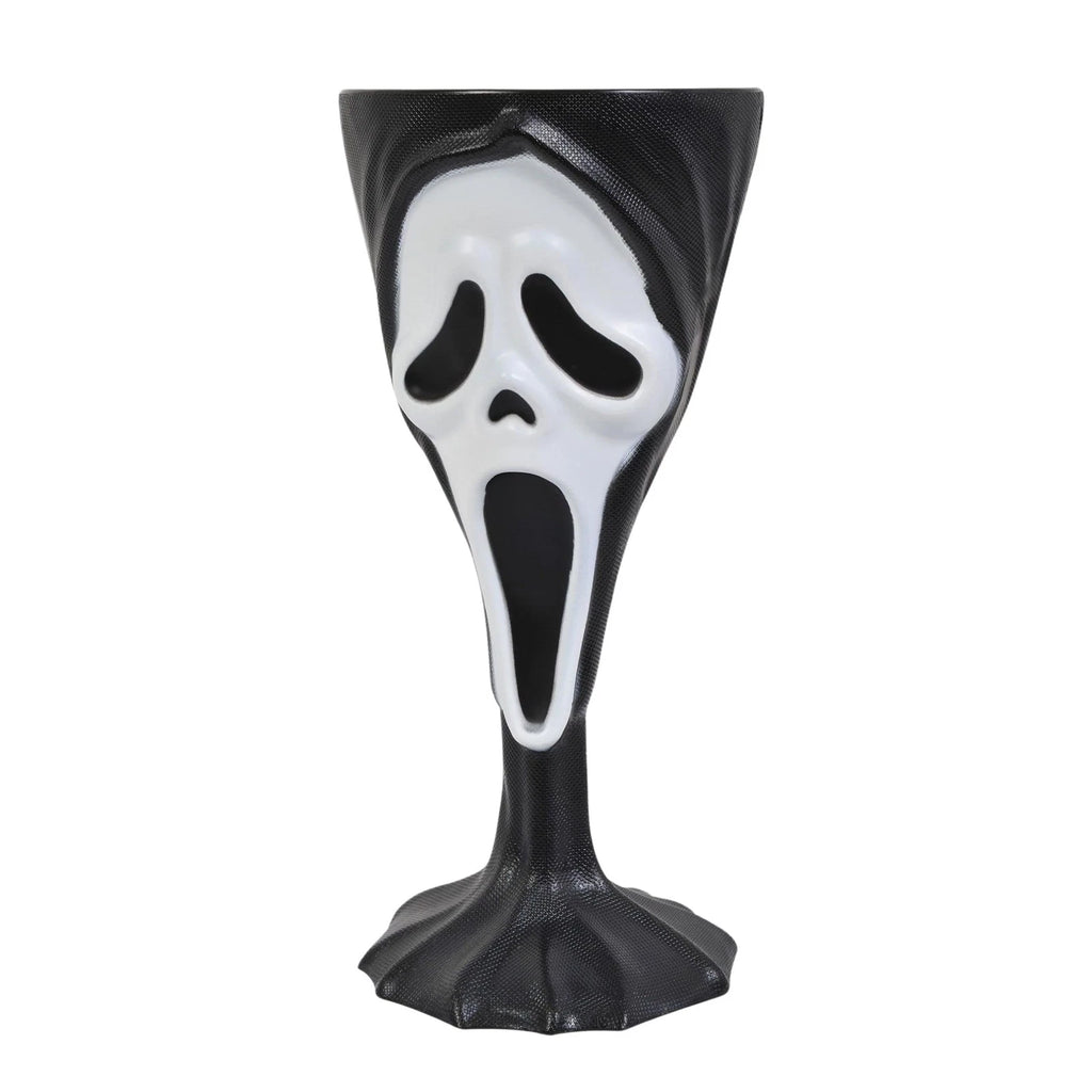 Struts Halloween Ghost Face Scream Reusable Plastic Drinking Glass Goblet