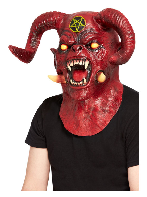 Satanic Devil Overhead Mask Latex Satanic Devil Overhead Mask Latex