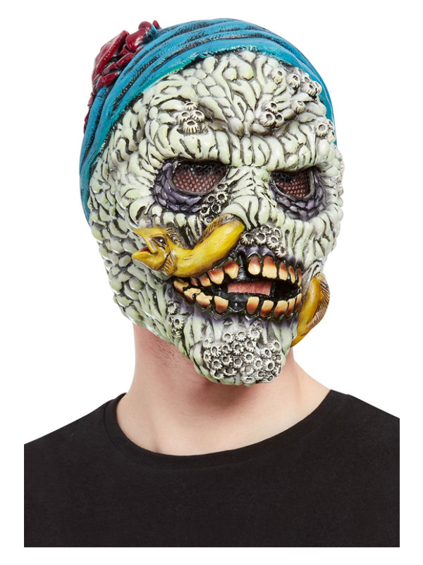 Barnacle Skull Pirate Overhead Mask Latex Barnacle Skull Pirate Overhead Mask Latex